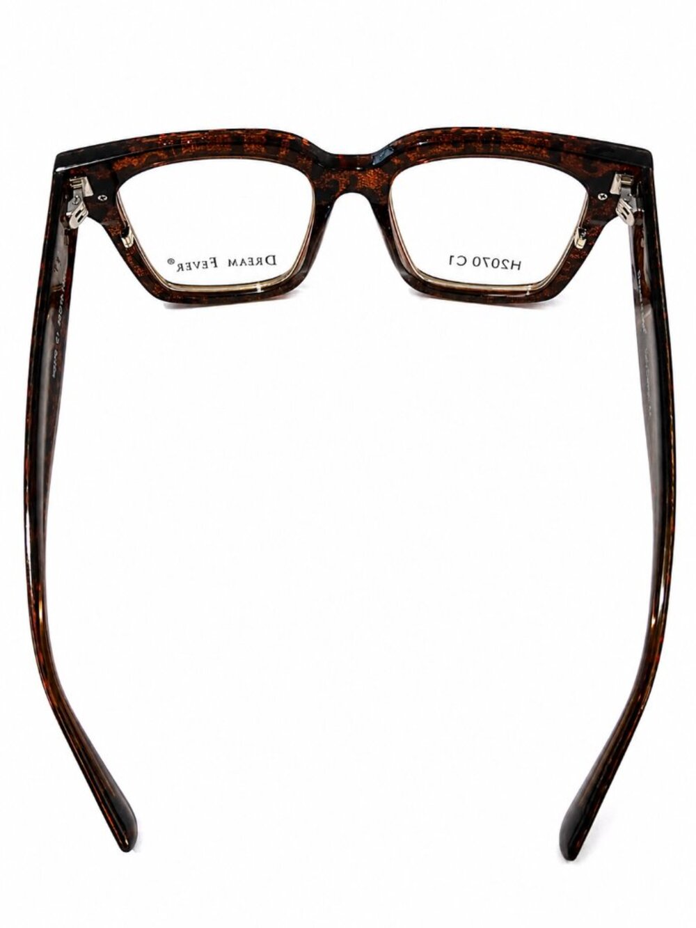 Dream Fever H2070 C1 Leopard Print Square Eyeglass Frames 50-19-145 - Picture 6 of 10